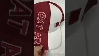 QATAR Baseball Caps Custom Baseball Hat with 3D embroidery logo #hat #caps #headwear