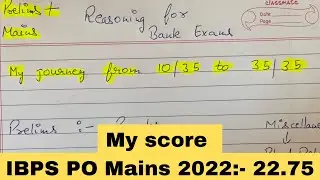 How I increased my Score in Reasoning..Perfect strategy for Mains level Reasoning #reasoning