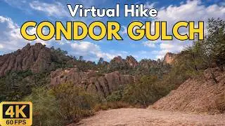 4K Treadmill Virtual Hike &ndash; Condor Gulch Trail at Pinnacles National Park | 42-Min Scenic POV