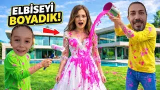 ALİ NECATİ BABASI İLE ANNESİNİN KIYAFETLERİNİ BOYADI.EYVAH ANNEM ÇILDIRDI