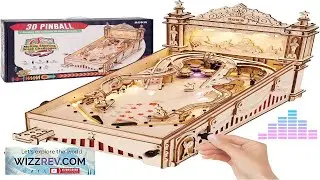 ROKR Miniature Pinball Machine 3D Wooden Puzzles for Adults DIY Wood Model Kits Review