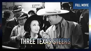 🎬 Three Texas Steers (1939) English | Action