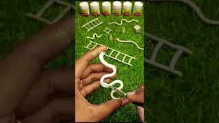 DIY Snake & Ladder Game 🎲 Clay🪱#diy #hit #snakegame #snakeladders #clay #craft #2025 #art #hilights