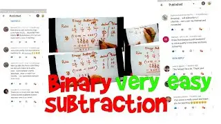 Binary subtraction | very very easy