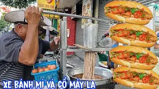 🟢Xe bánh mì chả cá với cổ máy kỳ lạ 