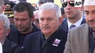 Funeral for 3 Turkish soldiers killed in Syria