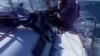 First 36.7 in 30 knots of wind