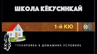 👊ШКОЛА КЁКУСИНКАЙ. 1-й КЮ (в домашних условиях) #1
