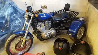 Harley Davidson Rhino Sportster 883 & 1200cc Trike raw steel axle build Part 2