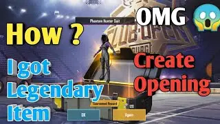 PUBG Mobile I got legendary item || create opening || My Solid Tech