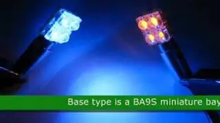 45634 4 L.E.D. BA9S Super Flux LED Lamp
