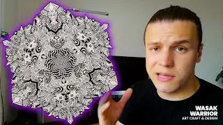 How to make a MANDALA from doodles | Freestyle | Wasakwarrior