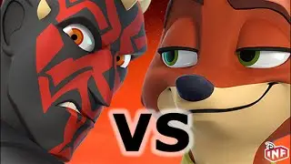 Darth Maul vs Nick Wilde sarlacc pit arena fight Disney Infinity toy box