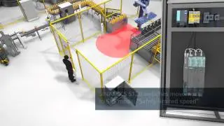 Monitoring protective doors contact-less
