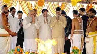 Amaravati foundation ceremony celebrations on 22-10-2015
