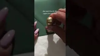 Making A Copper Fern Wax Seal #waxsealstamp #waxsealing #craft #crafting