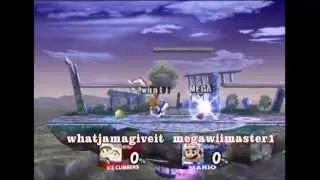 Online battles in Super Smash Bros. Brawl - #1 Part 2 (whatjamagiveit VS. megawiimaster1)