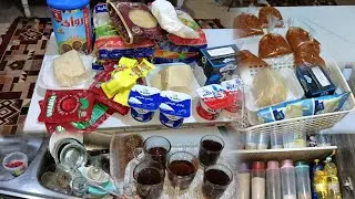 روتين يومي ومشتريات البيت🛒كان فاضي بسبب تشطيب البيت مكنش فيه وقت أجيب حاجه جبت إلى محتجاه