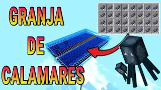 Minecraft bedrock 1.20/1.19: GRANJA de CALAMARES (F&aacute;cil y R&aacute;pido)