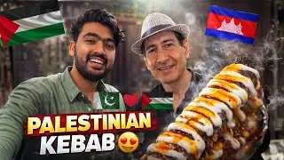 Day-64(C)🇰🇭| Palestine 🇵🇸 Hard Working Friend Invite Me to Eat This..
