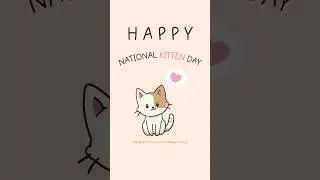 #nationalkittenday #kitten #cat #cute #font #handwritten #handwrittenfont