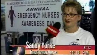 ANNUAL EMERGENCY NURSES AWARENESS DAY - Greg Hale Reporting for Plugged In! Oshawa