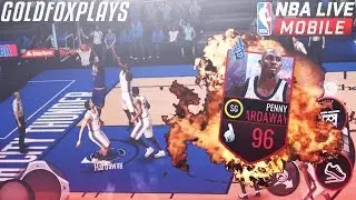 NBA Live Mobile 96 Fan Favorite Penny Hardaway GAMEPLAY!! ABSOLUTE Baller!!