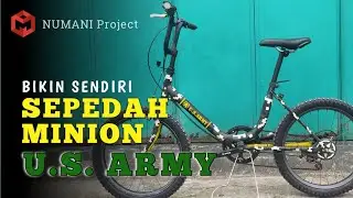 Sepedah Minion motif Army #sepedahminionunik
