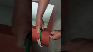 cara mudah memotong edging dari hpl mengunakan isi pisau cutter #highpressurelaminated #edging