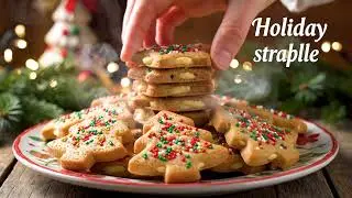 Spritz Cookie Press ASMR | Buttery Holiday Cookies | Satisfying Baking