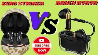 Gaming Earbuds BY Zero lifestyle STRIKER VS RONIN R7070 Review and Unboxing 