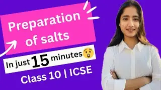 Preparation of Salts | Class 10 | ICSE | Acids, Bases & Salts | 2023-24 | Tapur Omar #icse #boards