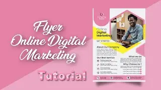 How to create a Online digital marketing flyer design।। AjkerDiganta IT