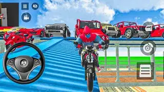 💥 Building Jump Gone Wrong! railway 🤯 Franklin station & SuperBike CRAZY Stunt | 2026 Android Game⚡