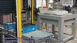 Segbert | Robotersystem VPA-R: Depalettierung KLTs | deutsche Version