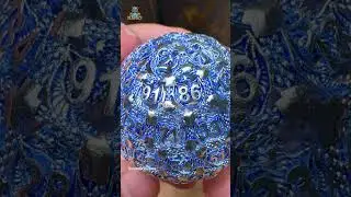 Bear Dice: Large Blue D100 Dice #dice #dnddice #dnd #art #rpgdice