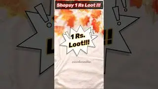 1 Rs. Shopsy jhatpat deal #shopsy #shorts #sale
