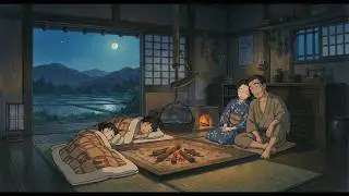 Summer Storm Evening at Traditional Japanese House | Ghibli ASMR