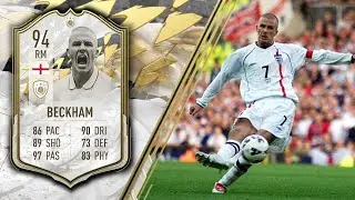 94 DAVID BECKHAM ICON MOMENTS PLAYER REVIEW FIFA 22