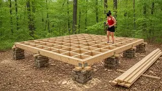 Talented Woman Leaves the City and Builds a New Forest Home in 225 Days