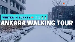 Walking in Turkey’s Capital - ANKARA Snow 🇹🇷❄️ | ANKARA KAR ile böyle görünüyor | Wow! 