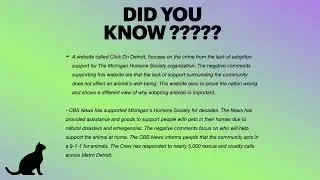 Capstone Project- slide show Michigan Humane Society