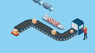 vecteezy 3d isometric animation showcasing smart logistics