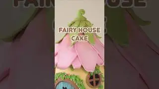 Fairy House Cake               #housemate #fairy cake #babyshowercake #fairytale #cute cake #슈가케이크