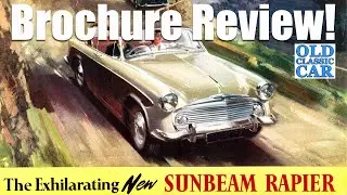 Classic Sunbeam Rapier Series 1 car brochure review (1956)