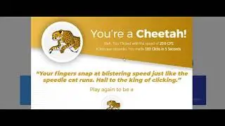 (WORLD RECORD) the most clicks in 5 seconds (103 clicks = 20.6 cps)
