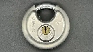 Взлом навесного замка Securus D70 для перевозки/хранения вещей.