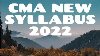 #cma #cmainter #cmafinalclasses #cmasyllabus2022 BIG ANNOUNCEMENT!!!! CMA NEW SYLLABUS 2022