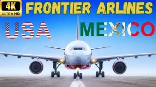 【4K】Frontier Airlines: Philadelphia to Orlando & Cancun - Airbus A320 - Economy Class - 60 fps
