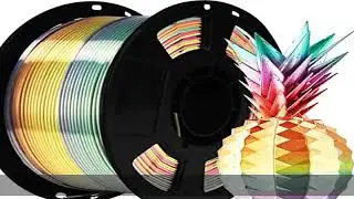 BBLIFE Silk Shiny Multi Color Fast Change Rainbow PLA Filament, 1kg 2.2lbs 1.75mm 3D Printing Mater
